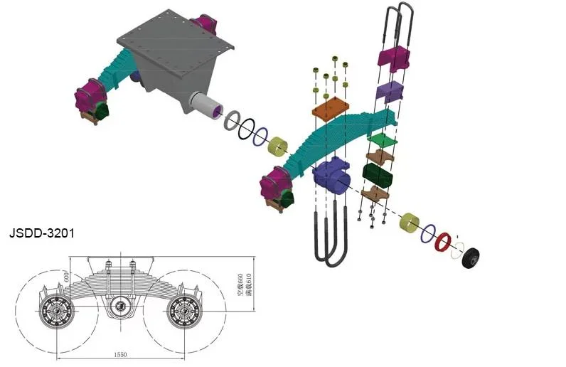 2021 Best Selling Trailer Suspension Bogie Suspension