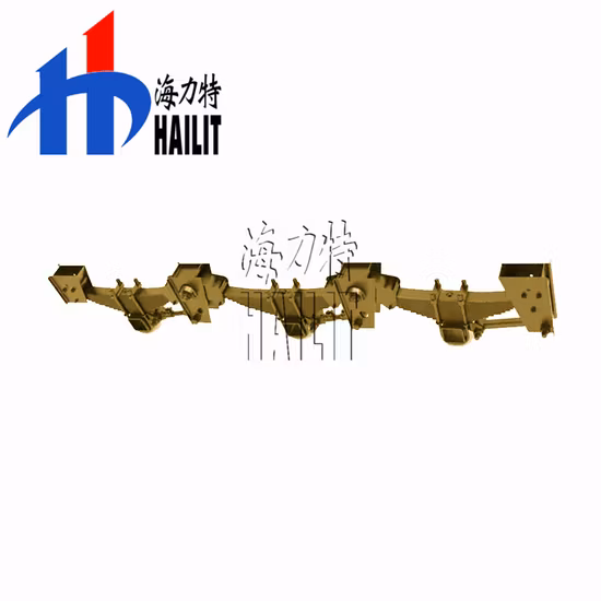Hlt Super Venda Semi Reboque Três Eixos Alemanha Tipo Cantilever Suspensão