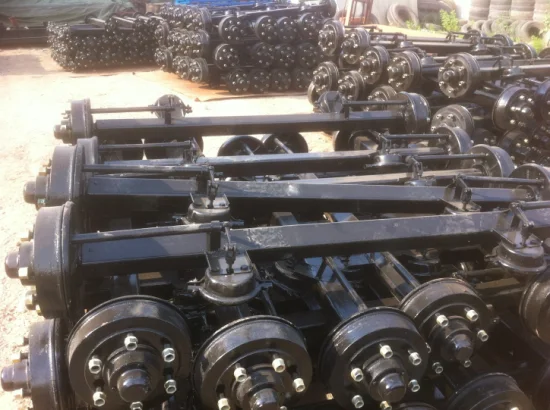 Eixo de semi-reboque padrão para caminhão de reboque de 13 toneladas traseiro leve mais eixo de serviço pesado